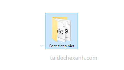 File Font tiếng việt cho máy tính